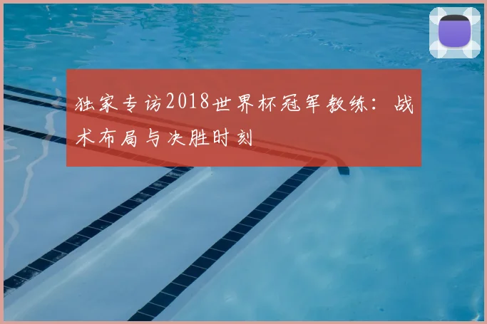 独家专访2018世界杯冠军教练：战术布局与决胜时刻